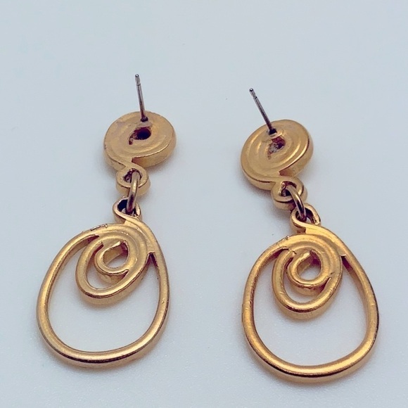 Vintage CUTE dangle sparkly earrings - Picture 3 of 3